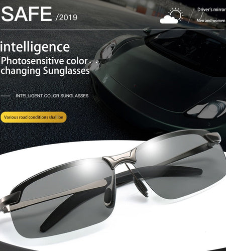 Color-Changing Polarized Sunglasses Men 'S Night Vision Sunglasses 3043 Outdoor Riding Day And Night Driving Sunglasses