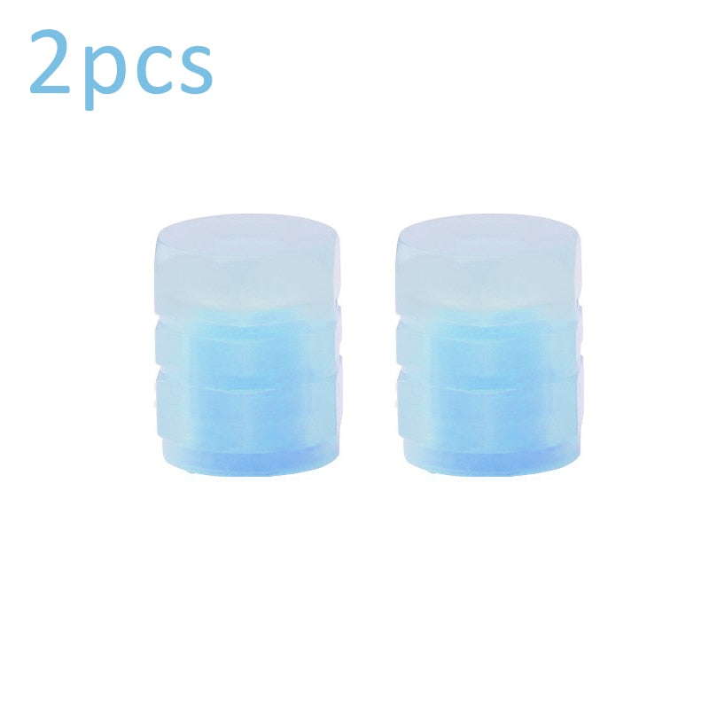 4Pcs Glowing Car Tire Valve Caps