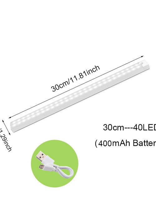 Load image into Gallery viewer, 6/10 LED Induction Under Cabinet Light Motion Sensor Closet Night Lamp Battery Powered Magnetic Strip Light For Kitchen Wardrobe
