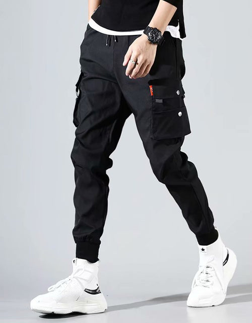 Load image into Gallery viewer, Classic Streetwear Casual Men Ribbons Harem Jogging Pants
