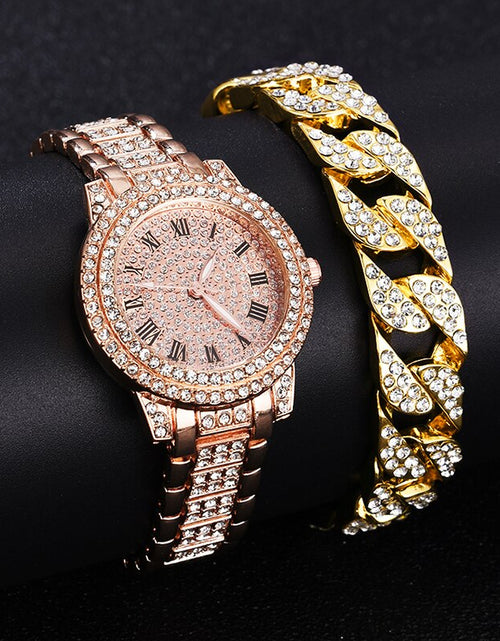 Load image into Gallery viewer, Diamond  Gold Wrist Watches
