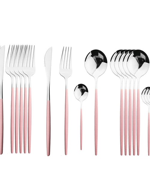 Load image into Gallery viewer, 24pcs Stainless Steel Cutlery Set
