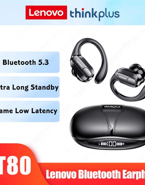 Load image into Gallery viewer, Lenovo XT80 Bluetooth 5.3 Earphones True Wireless Headphones with Mic Button Control Noise Reduction Earhooks Waterproof Headset
