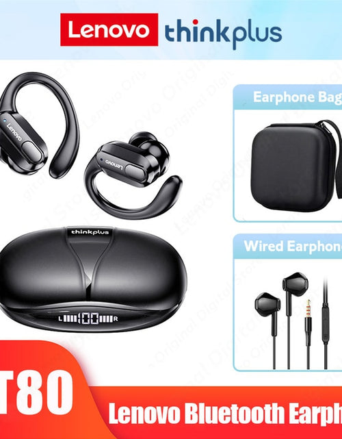 Load image into Gallery viewer, Lenovo XT80 Bluetooth 5.3 Earphones True Wireless Headphones with Mic Button Control Noise Reduction Earhooks Waterproof Headset
