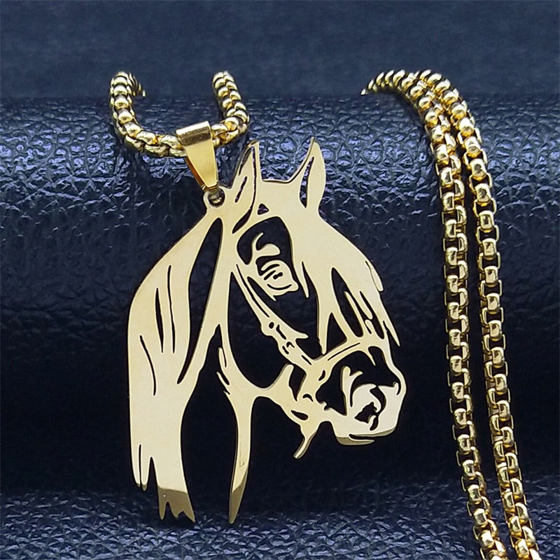 Stainless Steel Horse Head Unisex Pendant, Necklace, Ring, Key Chain