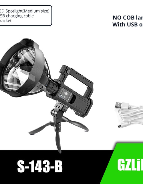 Load image into Gallery viewer, Led rechargeable torch light
