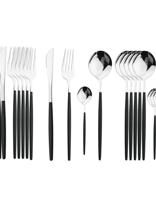 Load image into Gallery viewer, 24pcs Stainless Steel Cutlery Set
