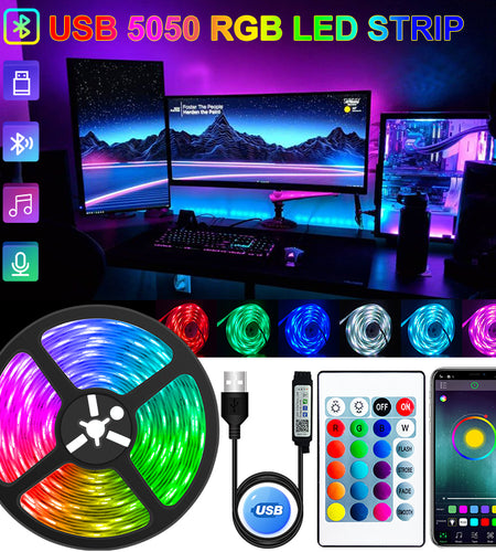 LED Strip Light USB Bluetooth RGB 5V LED