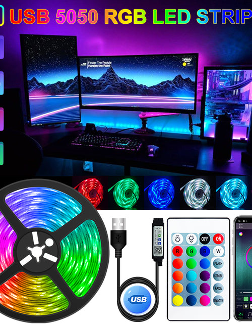 Load image into Gallery viewer, LED Strip Light USB Bluetooth RGB 5V LED
