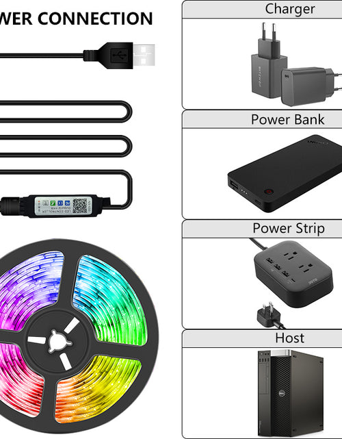 Load image into Gallery viewer, LED Strip Light USB Bluetooth RGB 5V LED
