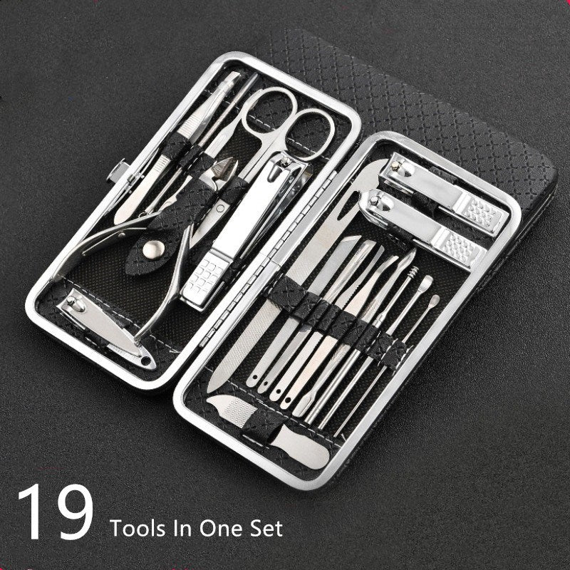 19 in 1 Stainless Steel Manicure  and Pedicure Tools