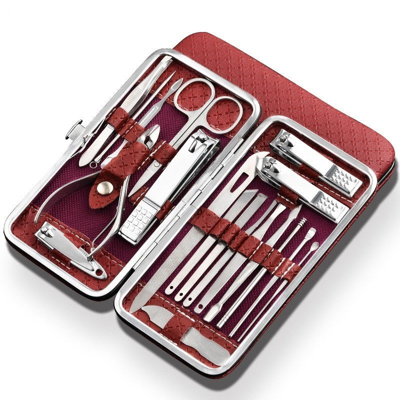 19 in 1 Stainless Steel Manicure  and Pedicure Tools