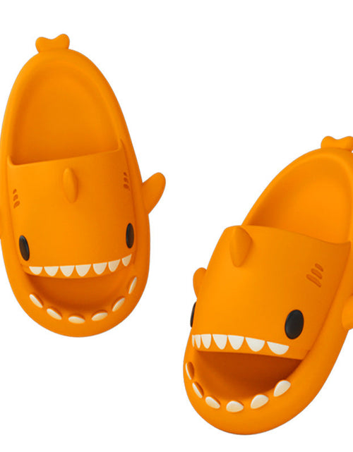 Load image into Gallery viewer, Adult&#39;s Slippers Indoor Outdoor Funny Shark Cartoon
