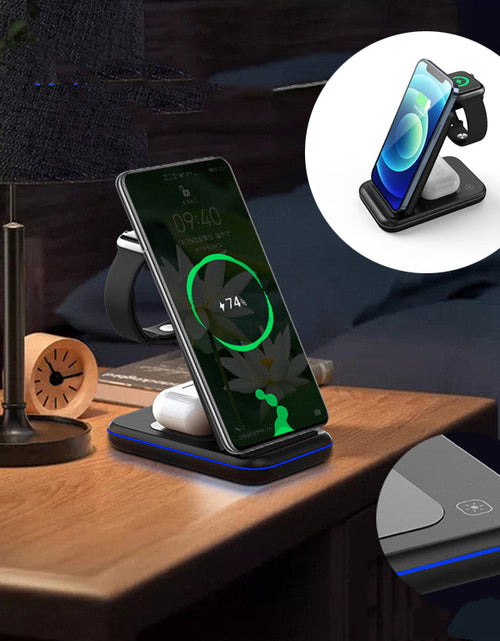 Load image into Gallery viewer, Three-in-One Wireless Charger
