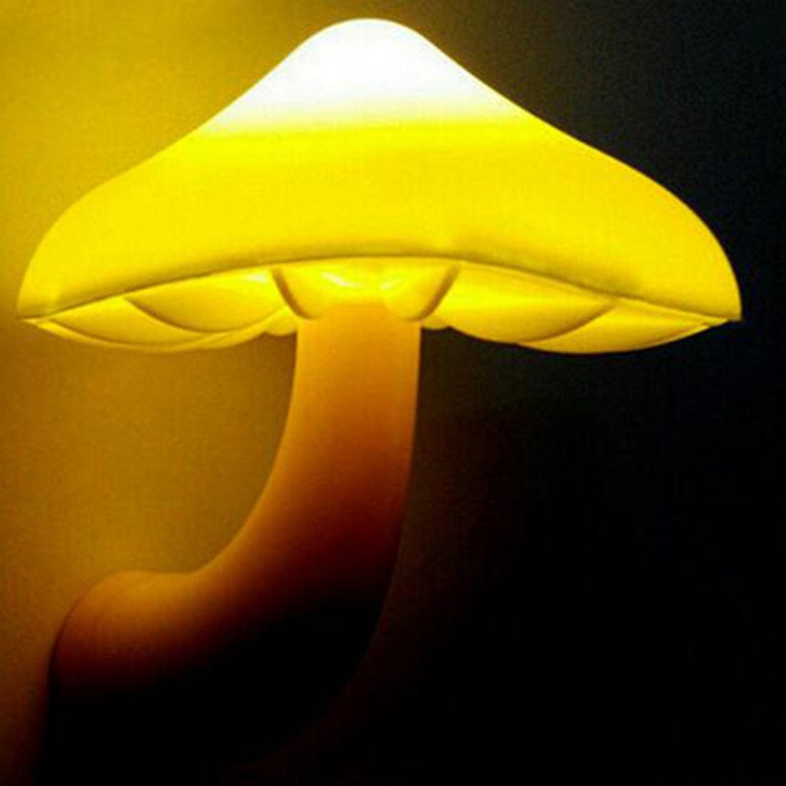 LED Night Light Mushroom Wall Socket Lamp