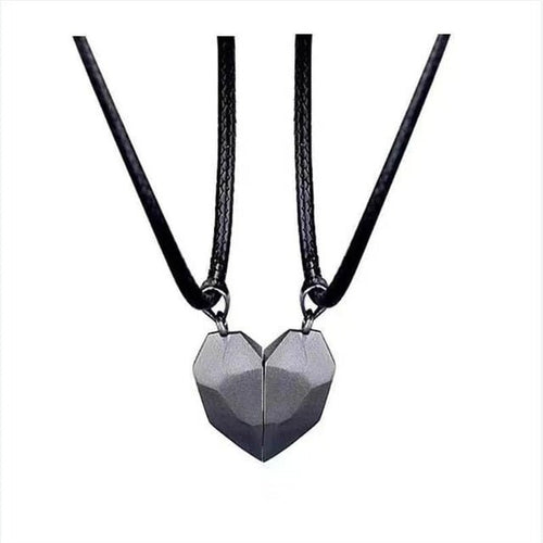 Load image into Gallery viewer, Magnetic Couple Necklace -  Two Souls One Heart Pendant Necklaces for Couple
