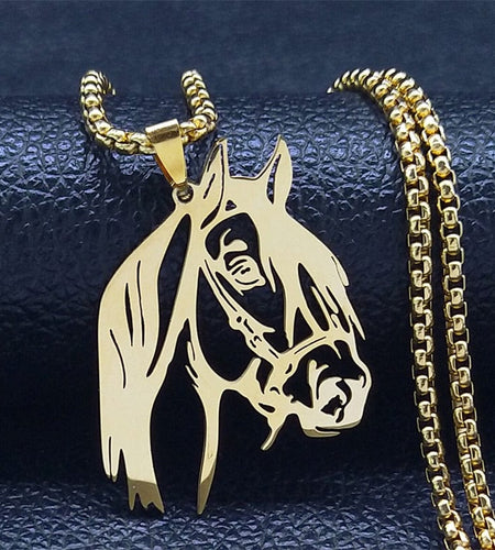 Stainless Steel Horse Head Unisex Pendant, Necklace, Ring, Key Chain