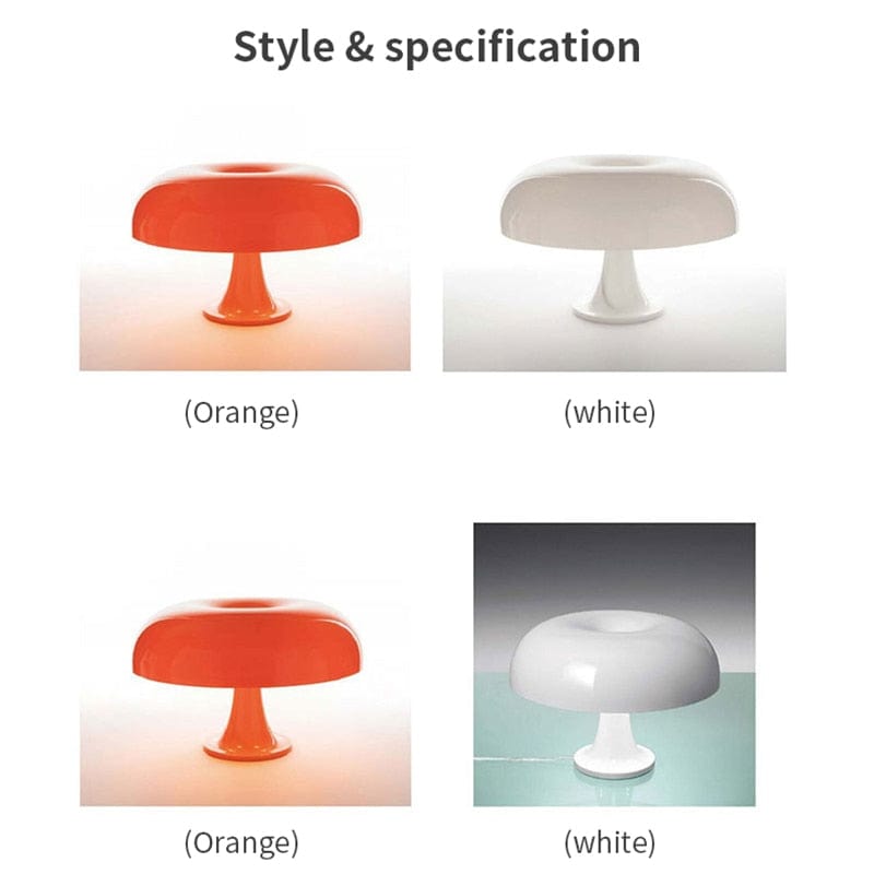 Italian Designer Mushroom Table Lamp